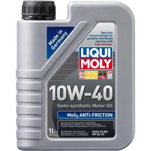 imageLIQUI MOLY MoS2 Antifriction SAE 10W40  5 L  Part synthetic engine oil  SKU 20431 Liter  Pack of 12