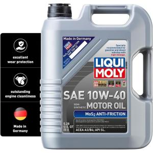 imageLIQUI MOLY MoS2 Antifriction SAE 10W40  5 L  Part synthetic engine oil  SKU 20435 Liter