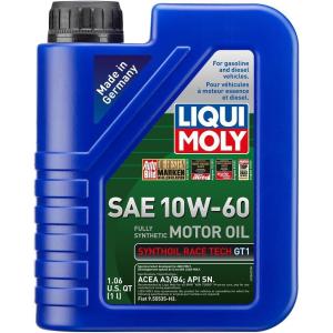 imageLIQUI MOLY Synthoil Race Tech GT1 SAE 10W60  5 L  Fully synthetic engine oil  SKU 20241 Liter