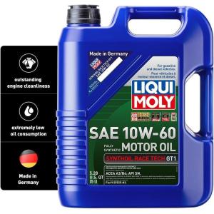 imageLIQUI MOLY Synthoil Race Tech GT1 SAE 10W60  5 L  Fully synthetic engine oil  SKU 20245 Liter