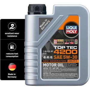 imageLIQUI MOLY Top Tec 4200 SAE 5W30 New Generation  5 L  Fully synthetic engine oil  SKU 20111 Liter
