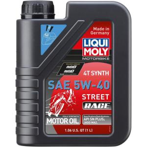imageLiqui Moly Motorbike 4T Synth 5W40 Street Race  1 L  Motorcycle Synthesis Technology Engine Oil  SKU 20074