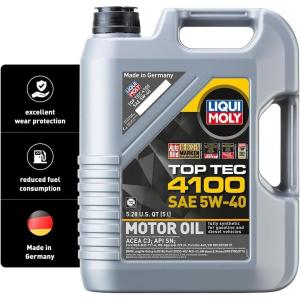 imageLiqui Moly Top Tec 4100 SAE 5W40  5 L  Synthesis Technology Motor Oil  SKU 23305 Liters